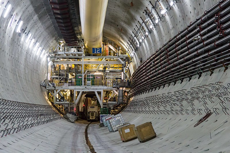 Big Bertha - najväčší tunelovací raziaci stroj na vŕtanie tunelov na svete