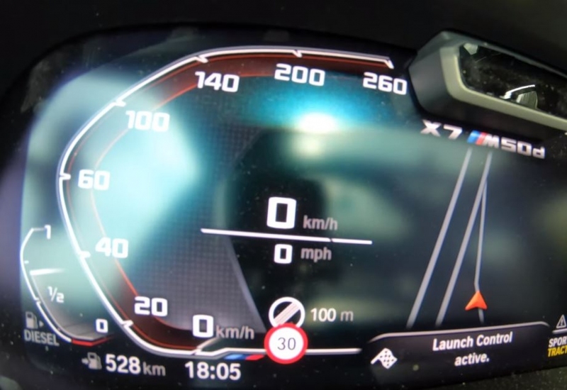 BMW X7 M50d akcelerácia a maximálna rýchlosť