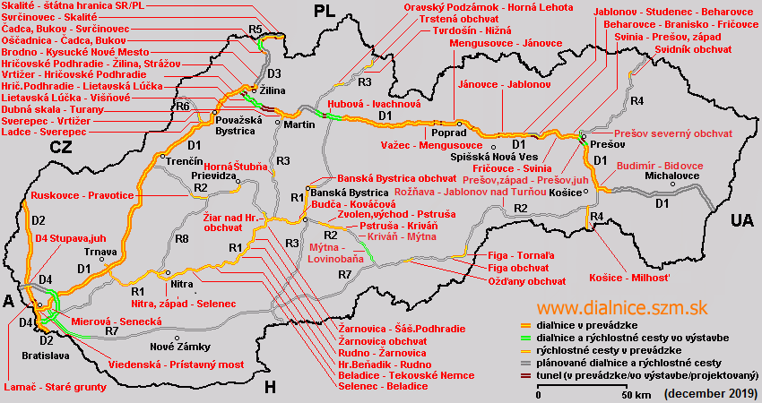 Diaľnice na Slovensku