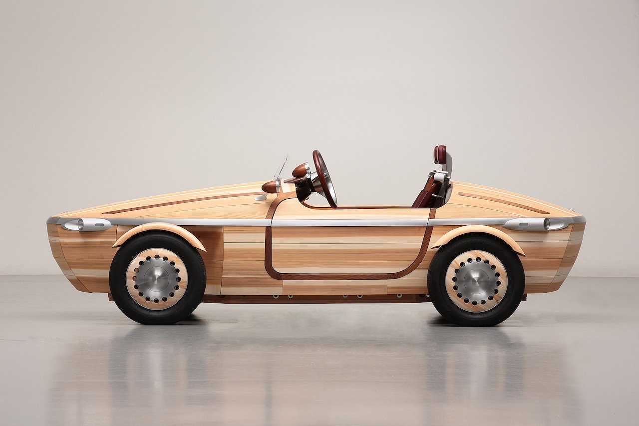 Vzácna Toyota Setsuna vyrobená z dreva bez použitia skrutiek a klincov 